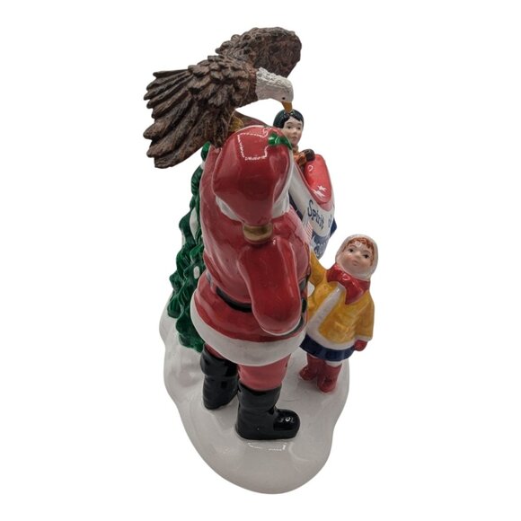 Dept 56 Snow Village Santa Comes to Town 2003 Spirit of America Banner Eagle Box - Picture 5 of 12